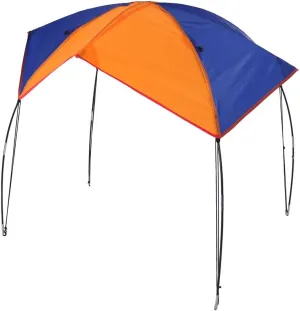 Boat Sun Shade Shelter, 2-4 Persons Quality Lightweight Folding Inflatables Boat Awning Top Cover Fishing Tent with D-Shape Buckles for Camping Fishing (4 Persons)