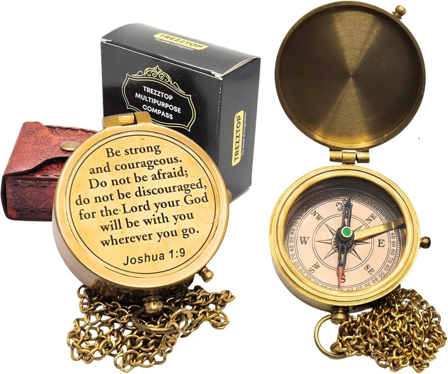 Brass Compass, Birthday Christmas Graduation Day Gift for Teenage Boys Girls Men Women