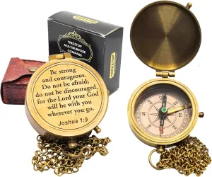 Brass Compass, Birthday Christmas Graduation Day Gift for Teenage Boys Girls Men Women