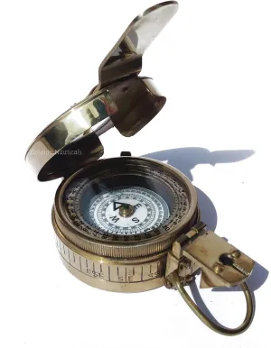 Brass Vintage Compass Military Navigational Marine Brass Devices Pocket Nautical Navigational Instrument ZN