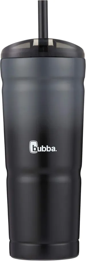 Bubba Envy S Vacuum-Insulated Stainless Steel Tumbler with Lid and Straw, 24oz Reusable Iced Coffee or Water Cup, BPA-Free Travel Tumbler, Licorice