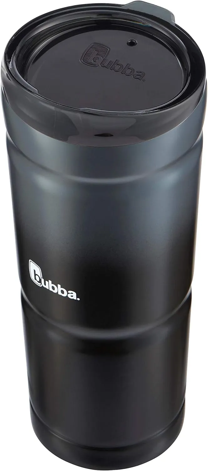 Bubba Envy S Vacuum-Insulated Stainless Steel Tumbler with Lid and Straw, 24oz Reusable Iced Coffee or Water Cup, BPA-Free Travel Tumbler, Licorice