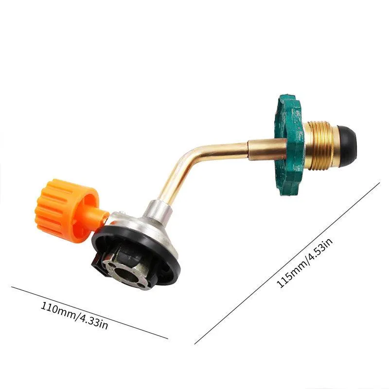 Butane Gas Refill Adapter Cylinder Tank Coupler Valve For Bbq Outdoor Camping