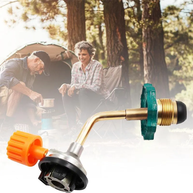 Butane Gas Refill Adapter Cylinder Tank Coupler Valve For Bbq Outdoor Camping