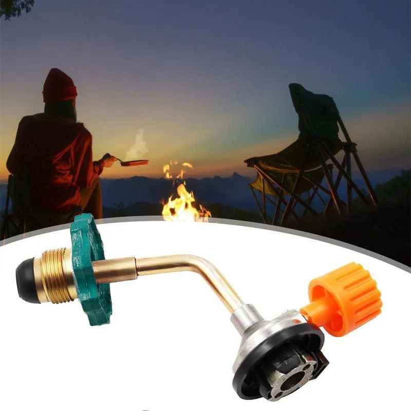 Butane Gas Refill Adapter Cylinder Tank Coupler Valve For Bbq Outdoor Camping