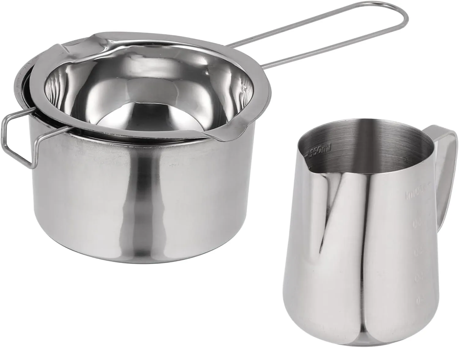 Butter Melting Pot Baking Chocolate Pan Stainless Steel Compact Design Heat Resistant Handle Versatile Picnic Hiking Cookware