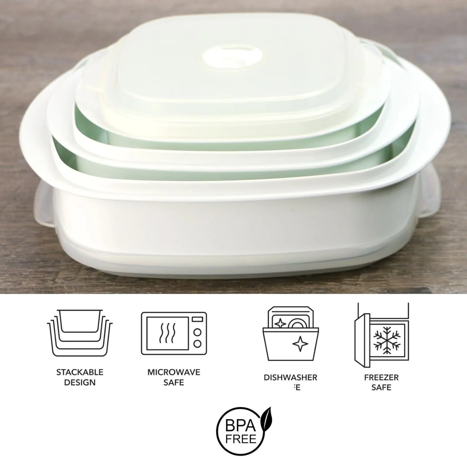 Calypso Basics by Reston Lloyd 6-Piece Microwave Cookware, Steamer and Storage Set, White