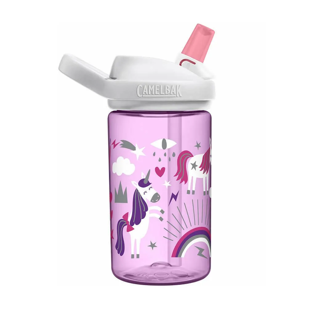 CamelBak Eddy Kids BPA Free 400ML Water Bottle - Unicorn Party