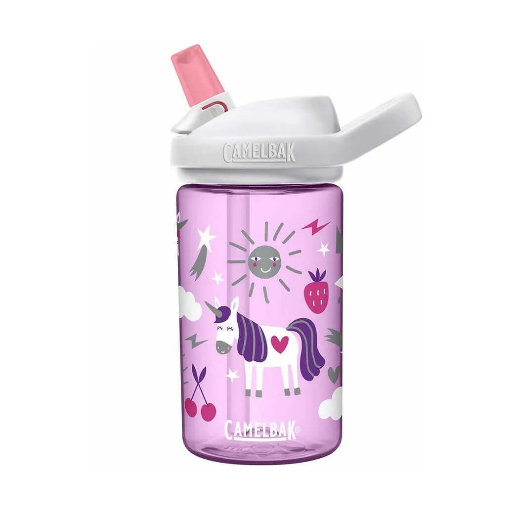 CamelBak Eddy Kids BPA Free 400ML Water Bottle - Unicorn Party