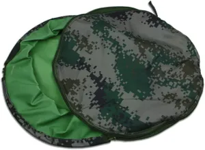 Camouflage Folding Washbasin Collapsible Water Container for Outdoor Camping Hiking (Random Inner)