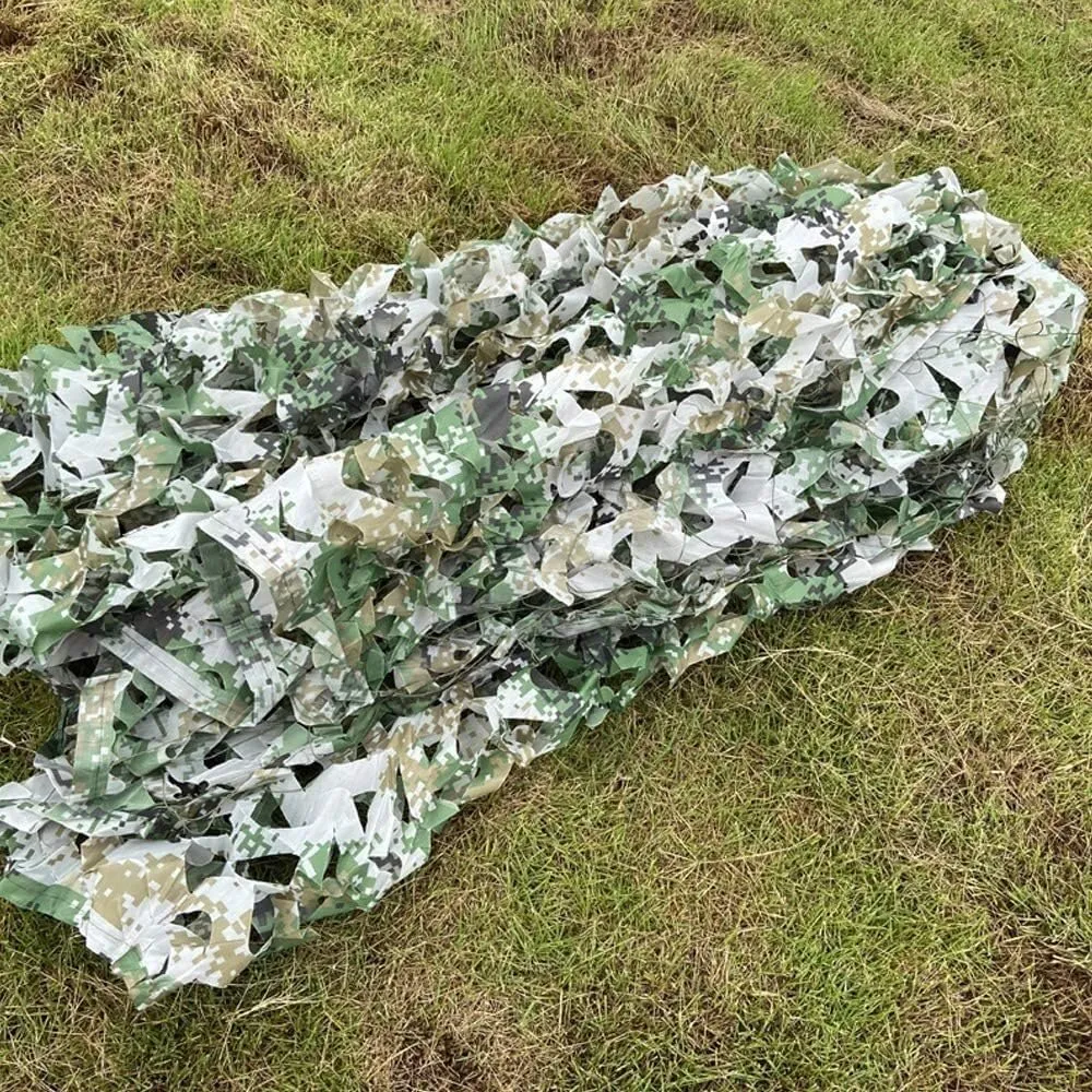 Camouflage Mesh Shade Camping Shooting Hunting Shelter Tent Shade/Camouflage Digital Decorative Shade Mountain Green Cover Mesh(Camo Digital,4 * 6M/13.2 * 19.6Ft)