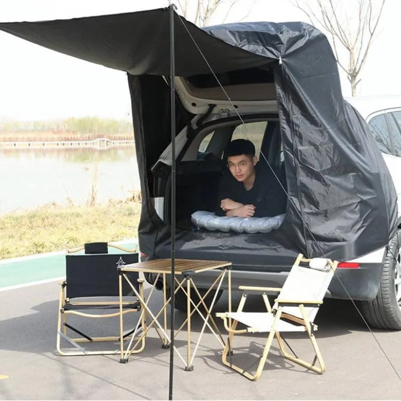 Camper Shade Awning Canopy with Complete Kits for Opel Agila/Ascona/Commodore/Kadett/Kapit?n/Manta, Waterproof UV Protection, Easy Set Up, Ultra-Durable Camping Tent,3 Style 3-A Black