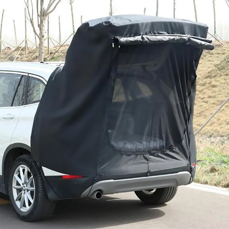 Camper Shade Awning Canopy with Complete Kits for Opel Agila/Ascona/Commodore/Kadett/Kapit?n/Manta, Waterproof UV Protection, Easy Set Up, Ultra-Durable Camping Tent,3 Style 3-A Black