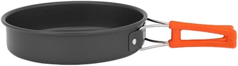Camping Cookware Mess Kit, Non-Stick Lightweight Camping Pot and Fry Pan Set, 2-3 people Camping Frying Pan for Backpacking, Outdoor Cooking and Picnic(Small)