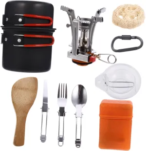 Camping Cookware Set Hiking Kettle Set Picnic Cookware Mini Teapot Cooking Tool