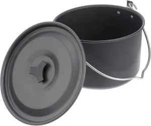Camping Kettle for Open Fire 4l Aluminum Camping Cookware Pot Lightweight Mess Kit