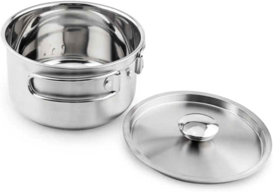 Camping Kitchen Utensil Outdoor Foldable Portable Line Handle Milk Pan Frying Soup Pot Picnic Pot for Outdoor Cooking