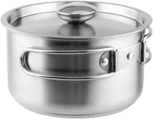 Camping Kitchen Utensil Outdoor Foldable Portable Line Handle Milk Pan Frying Soup Pot Picnic Pot for Outdoor Cooking