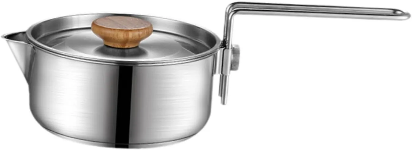 Camping Pot Camping Cookware Stainless Steel Pot Multifunctional Stockpot Cooking Pot for Picnics Trips Backpacking