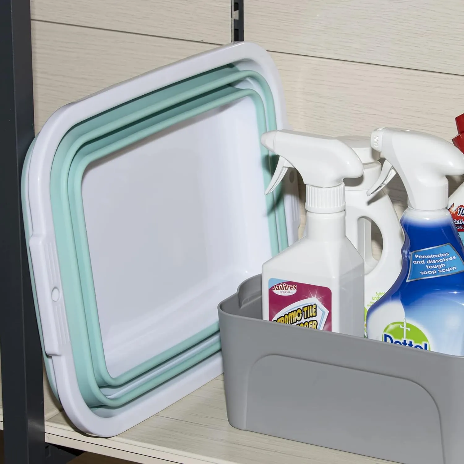 Camping Sink 3.17Gal/ 12L Each, Collapsible Wash Basin, Dish Tub, Ideal for Kitchen, Household, Garden and Camping, Set of 2