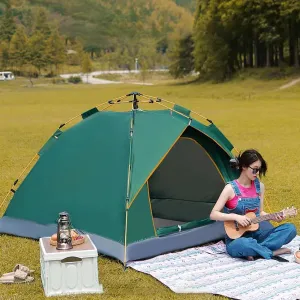 Camping Tent Pop Up,Backpacking Tents, Automatic Family Camping Tent, Instant Tents For Camping,Easy Set Up Tent,Portable Dome Tent For Camping Hiking & Traveling ( Color : /Green , Size : 2-3 persons