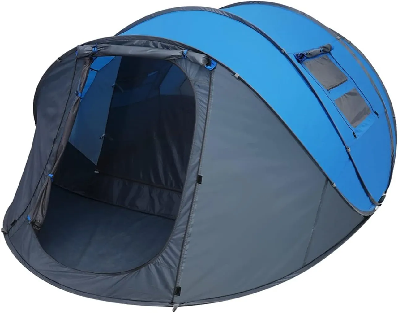 Camping Tent Throw Pop Up Tent 4-6 Person Outdoor Automatic Tents Double Layers Large Family Tent Waterproof Camping Hiking Tent