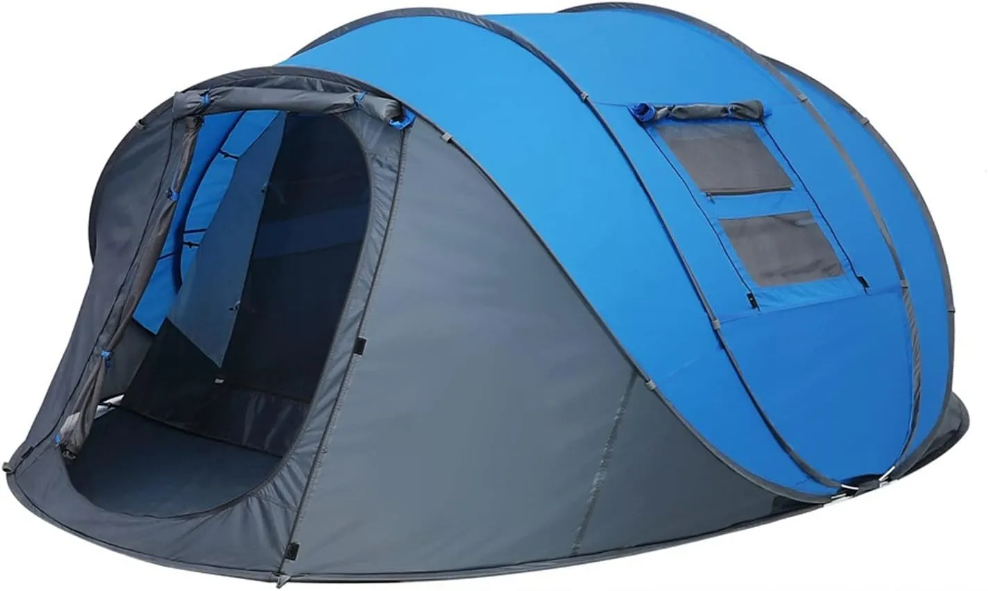 Camping Tent Throw Pop Up Tent 4-6 Person Outdoor Automatic Tents Double Layers Large Family Tent Waterproof Camping Hiking Tent