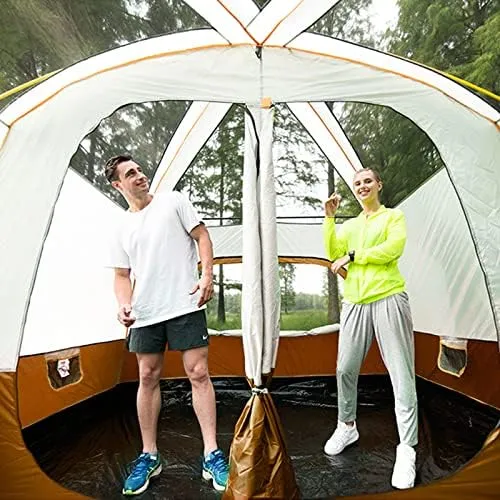 Camping Tent Waterproof Instant Tent 4-6 Person, Family Cabin Tents, 2 Rooms, Portable Instant Tents with Removable Rainfly, Automatic Tent for Campin