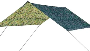 Camping Tent Waterproof Tent Tarpaulin Outdoor Camping Hammock Rainproof Garden Awning Awning Camping BBQ Tent Tarpaulin Shade (Green One Size)