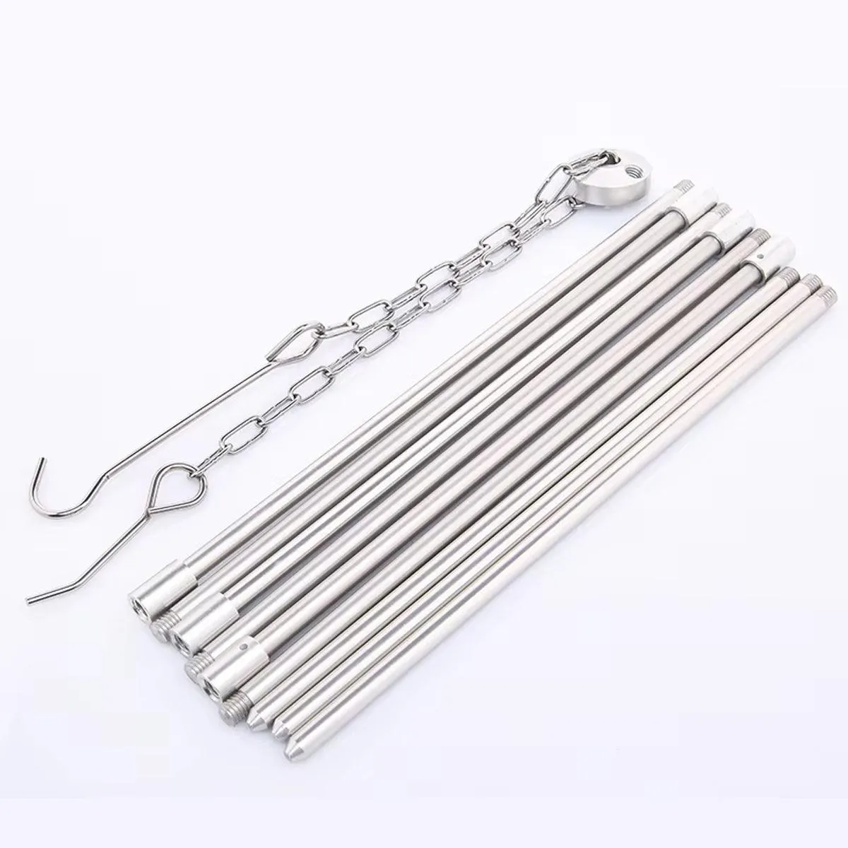 Camping Tripod Outdoor Cooking Pot Cast Iron Fire Grill Oven for Picnic Campfire