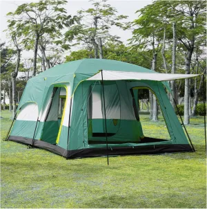 Camping Tunnel Tent 5 to 8 Persons Ventilated,Waterproof Utility Tent Light and Practical Tent for Camping for Camping Hiking Picnic Garden