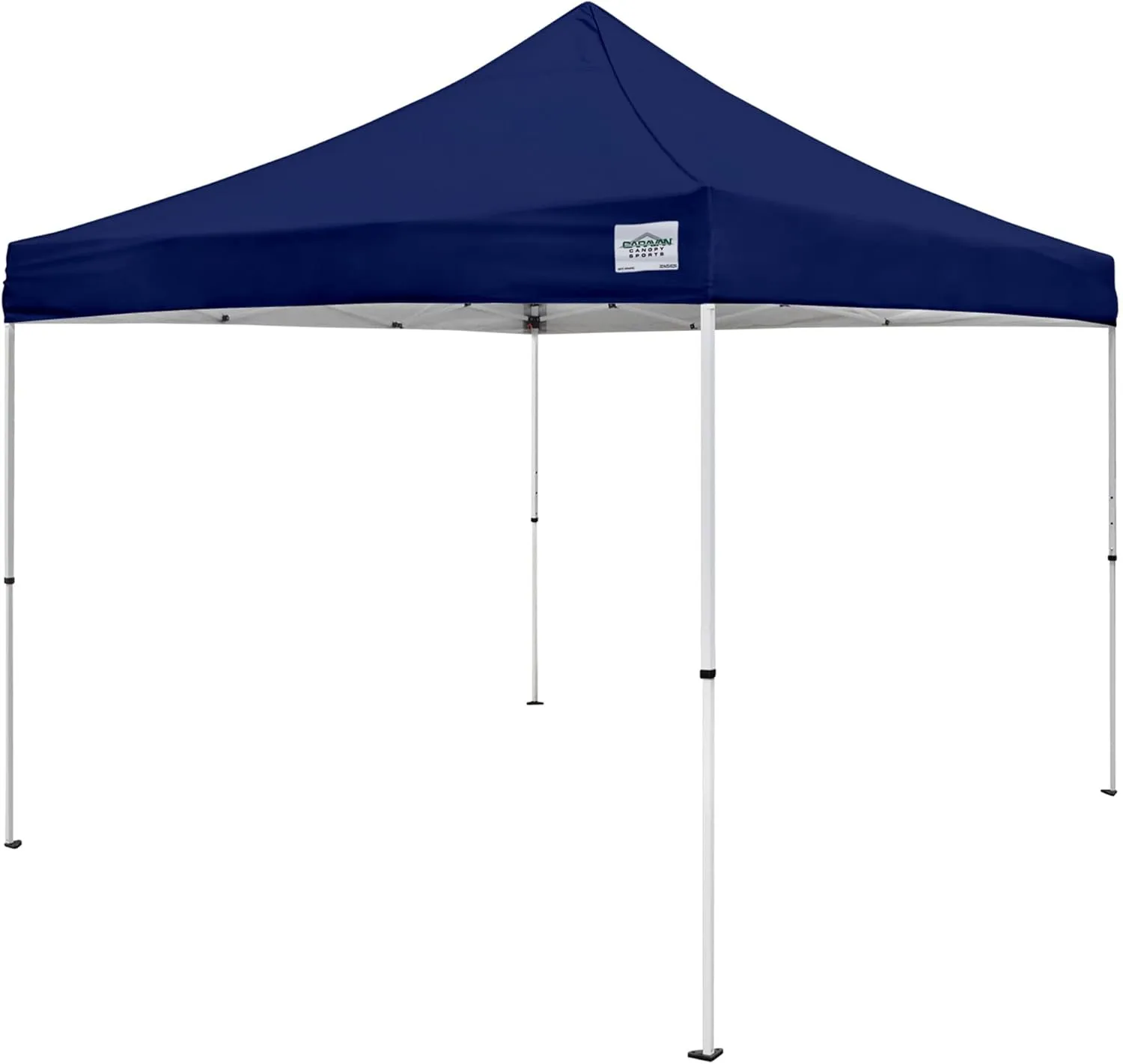 Canopy M Series Pro 2 10 x 10 Foot Lightweight Steel Frame Shade Tent with Rising Truss System, Pull Pin Sliders, and Roller Bag, Navy Blue