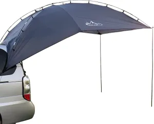 Car Tailgate Tent Awning Pickup Truck Camping Sun Shelter Waterproof Rainfly SUV Minivan Canopy Hatchback Camper Trailer Rooftop 12x8ft Extra Large