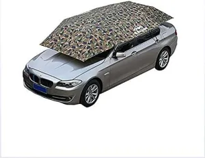 Car Tent Four-Season Automatic Cover Carport Folded, Car Umbrella Tent Car Sunshade with Anti-UV, Water-Proof, Proof Wind, Snow, Storm Hail Universal(210X400CM)