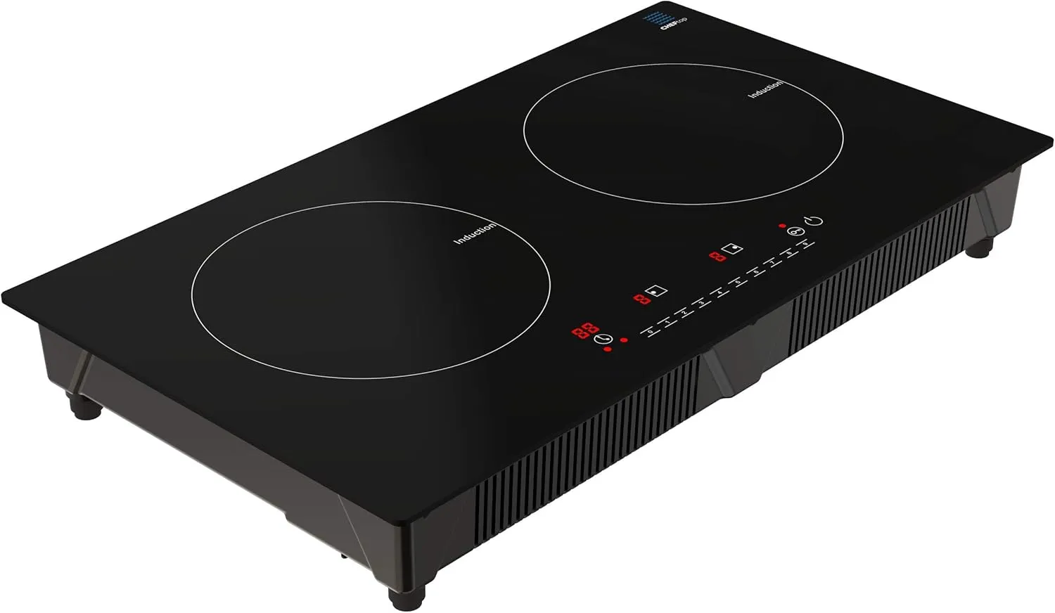 Cheftop Induction Cooktop Portable Induction Burners 120V Digital Ceramic Top with Kids Safety Lock,1800 Watt, Touch Sensor Control Multiple Cooking Zones & Levels (Double Burner)