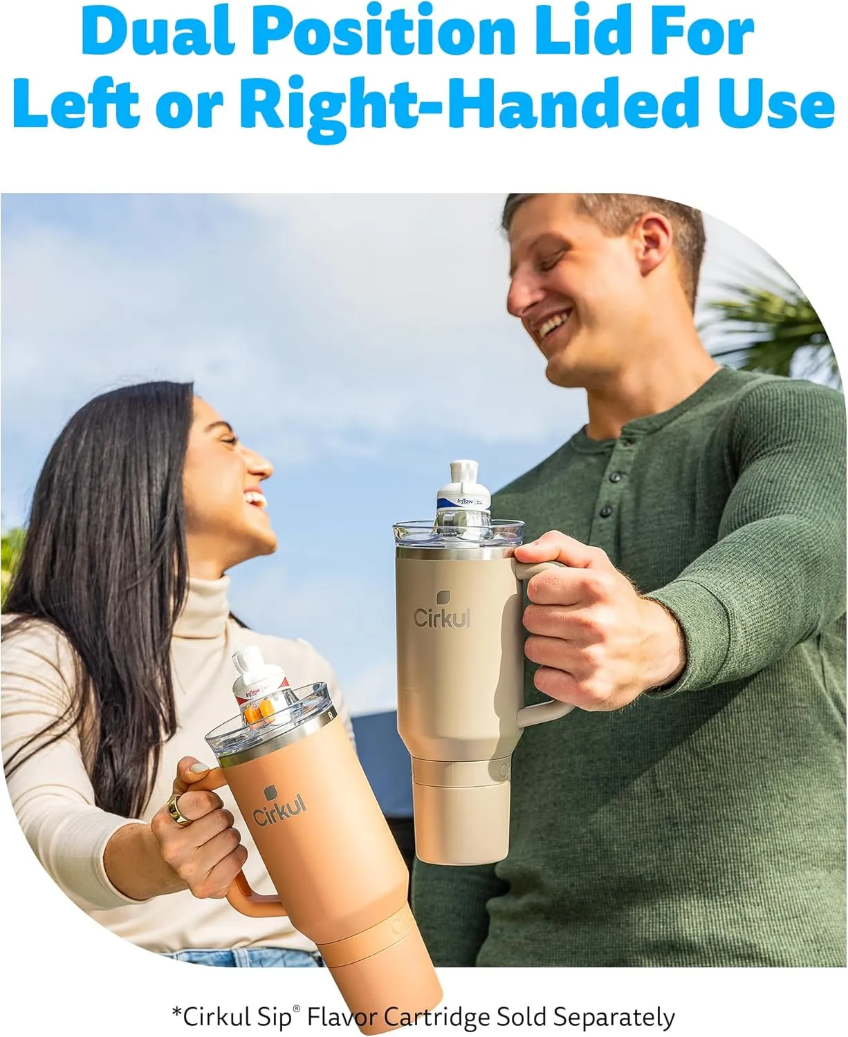 Cirkul 40oz. Ranger Stainless Steel Tumbler with Handle, All-Day StrawSip™, Double-Wall Insulated