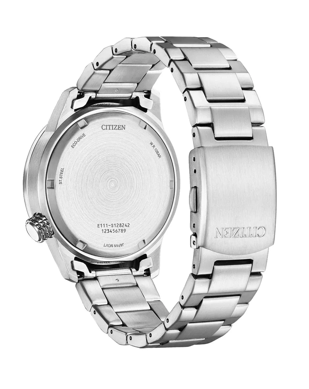 Citizen Eco Drive Bracelet Black Dial Watch BM7550-87E
