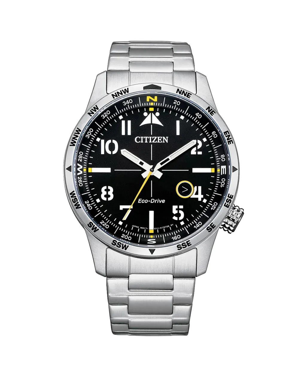 Citizen Eco Drive Bracelet Black Dial Watch BM7550-87E