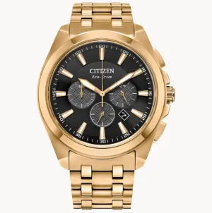 Citizen Eco-Drive Classic Peyten Gold-Tone Watch CA4512-50E