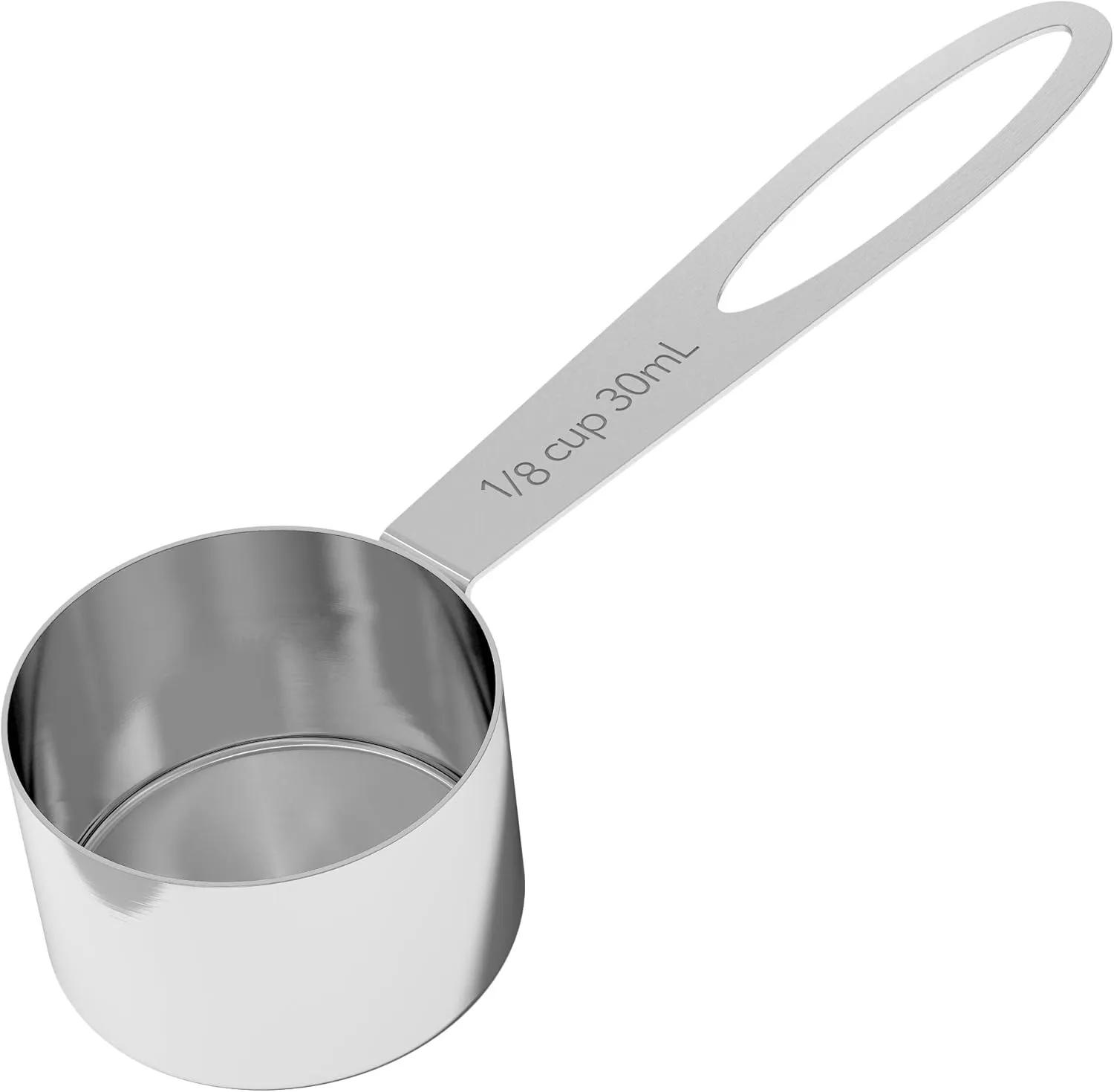 Coffee Gator Stainless Steel Coffee Grounds and Beans Container Canister with Date-Tracker, CO2-Release Valve and Measuring Scoop, Small, Gray