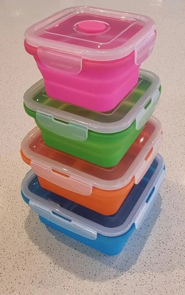Collapsible Tubs - Square, Set of 4