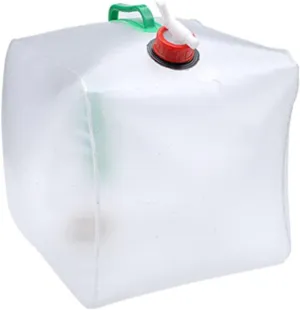 Collapsible Water Container 20l Portable Cube Water Bag Spigot Large for Camping Hiking