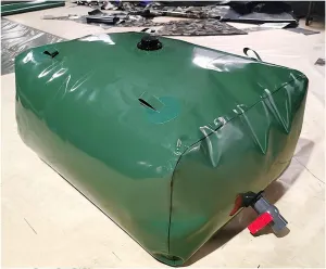Collapsible Water Container, High Capacity Water Storage Bag, Pressure-Resistant Water Tank for Garden Farm Agricultural Drought Resistance, Customizable (Color : Green, Size : 400L/1x0.8x0.5