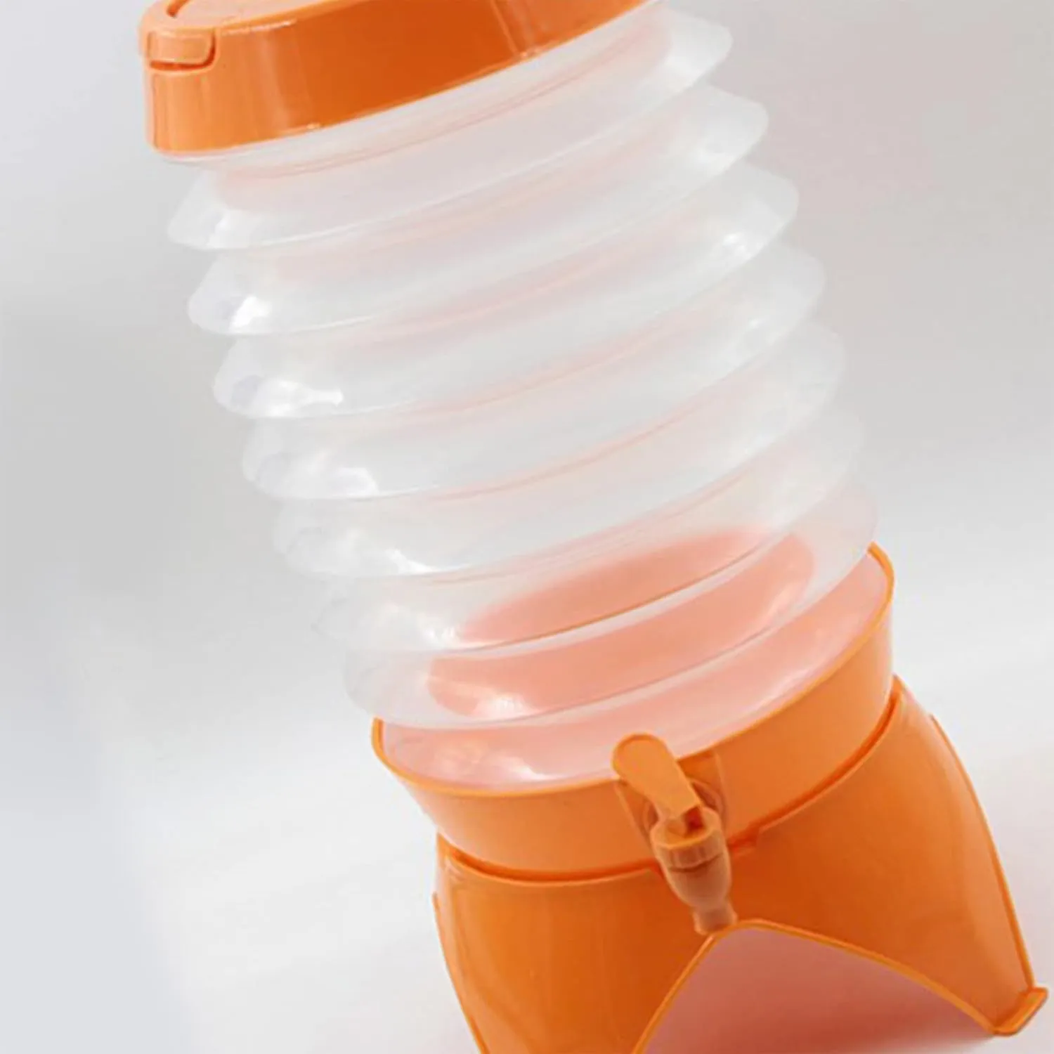 Collapsible Water Container Outdoor Camping Hiking Fishing Water Bucket Travel Folding Telescopic Water Storage Tank with Spigot