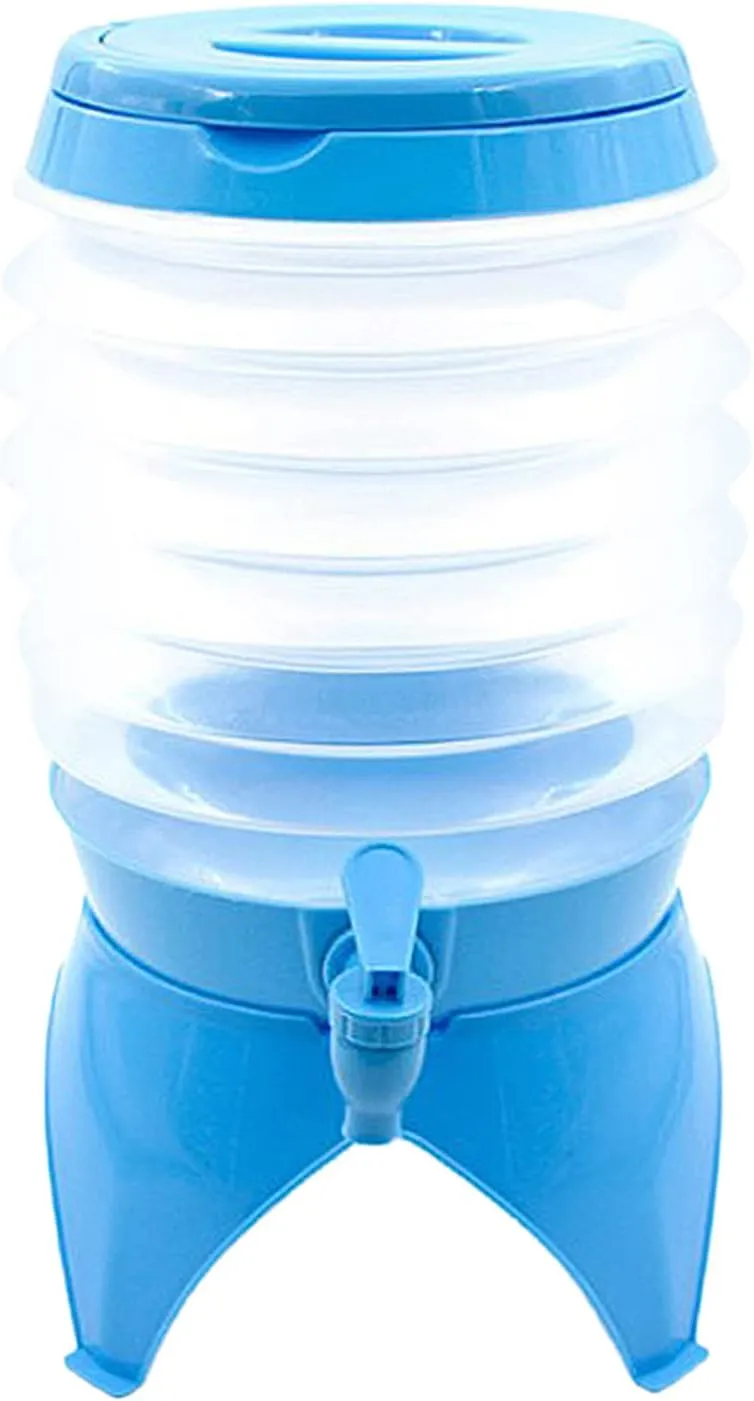 Collapsible Water Container Outdoor Camping Hiking Fishing Water Bucket Travel Folding Telescopic Water Storage Tank with Spigot