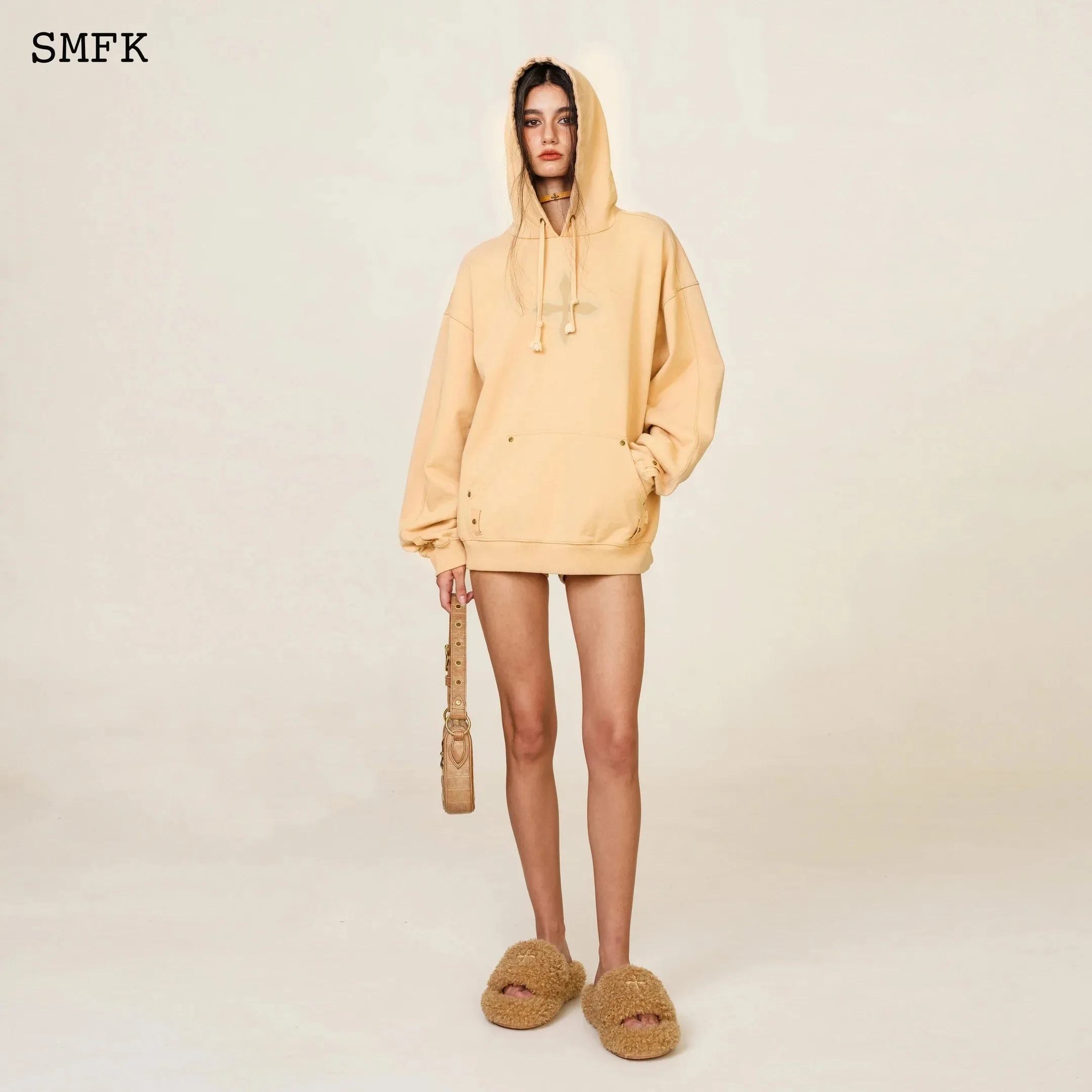 Compass Classic Cross Camping Hoodie In Wheat
