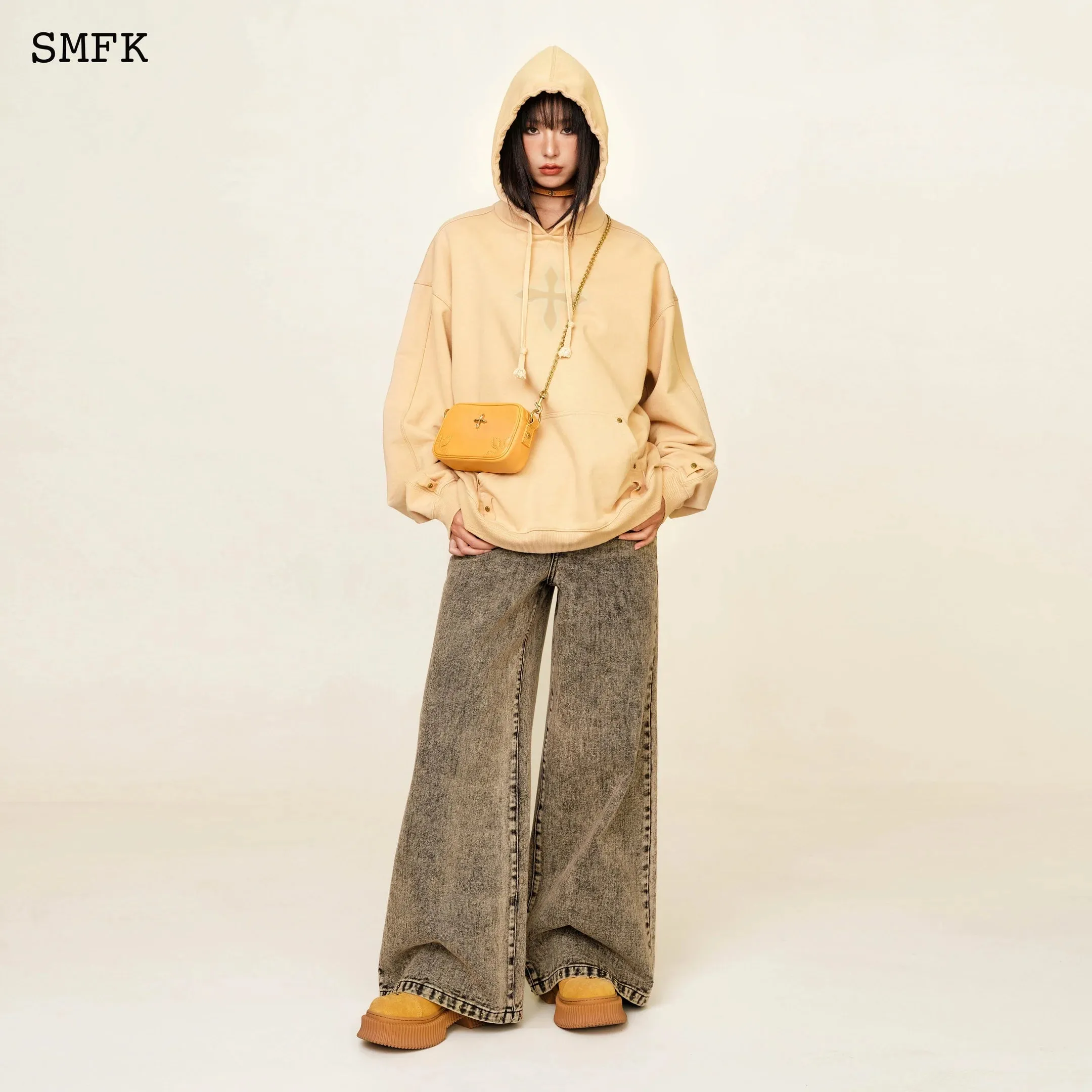 Compass Classic Cross Camping Hoodie In Wheat