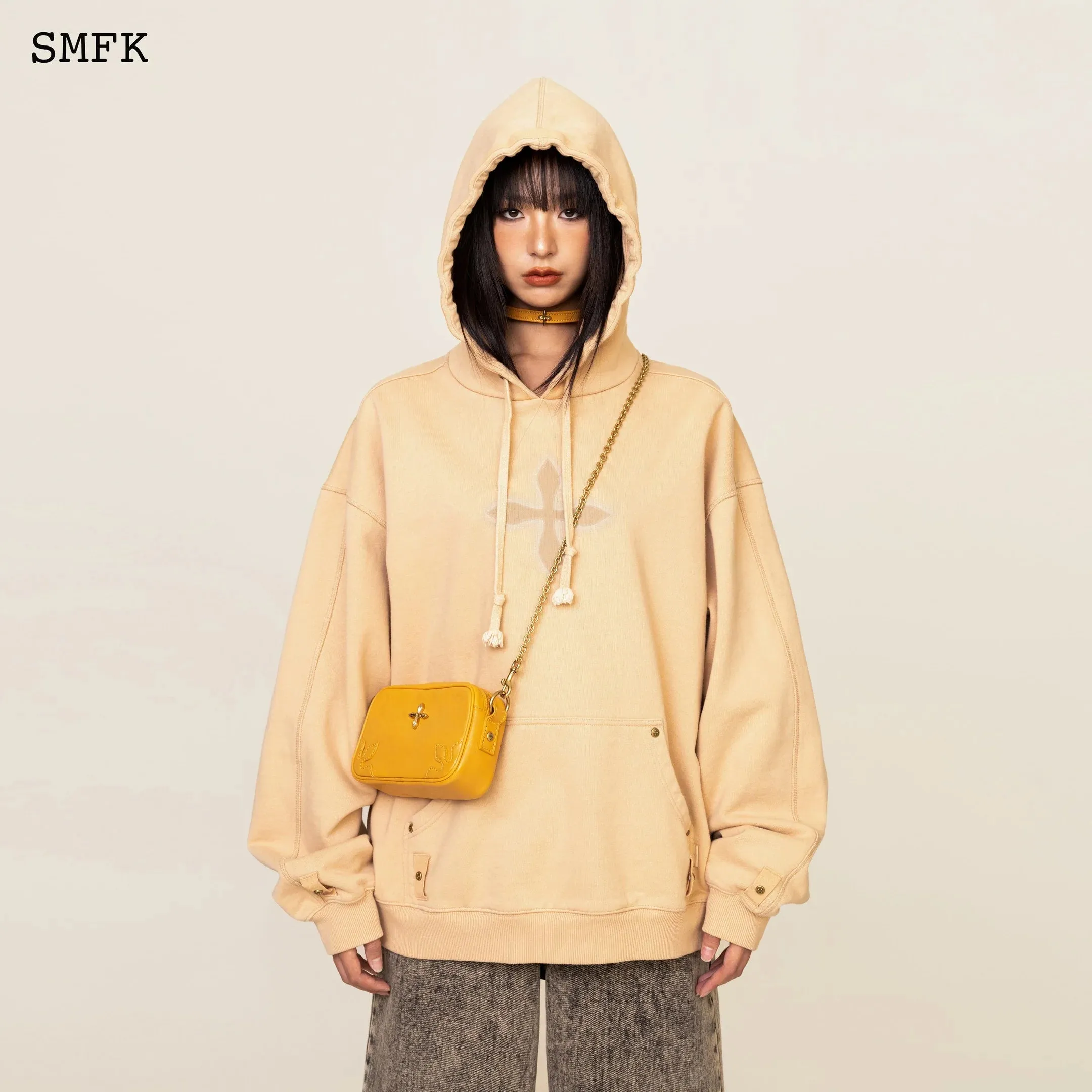 Compass Classic Cross Camping Hoodie In Wheat