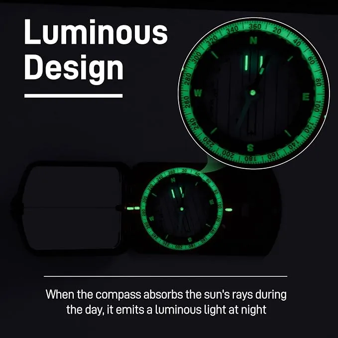 Compass, Sportneer Compass Hiking Survival Compass with Mirror Orienteering Compass Boy Scout Compass for Kids Gifts Hiking Camping Backpacking Map Navigation