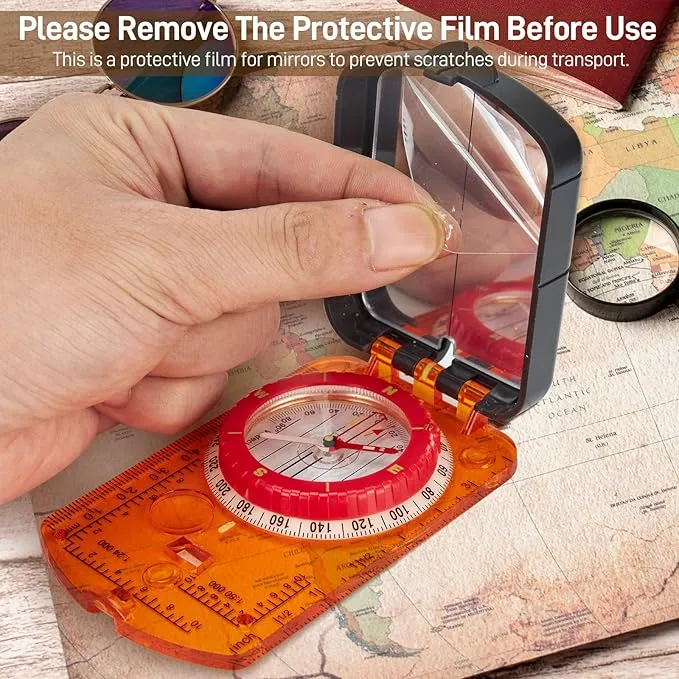 Compass, Sportneer Compass Hiking Survival Compass with Mirror Orienteering Compass Boy Scout Compass for Kids Gifts Hiking Camping Backpacking Map Navigation